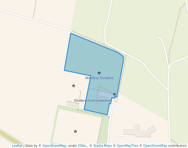 walking in Waldbad Sünteltal map in Hameln