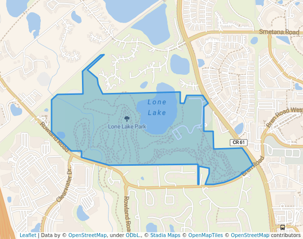 walking in Lone Lake Park map in Hopkins