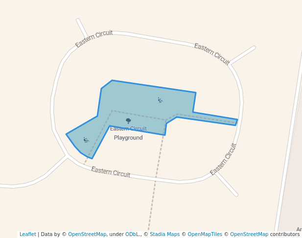walking in Eastern Circuit Playground map in East Albury