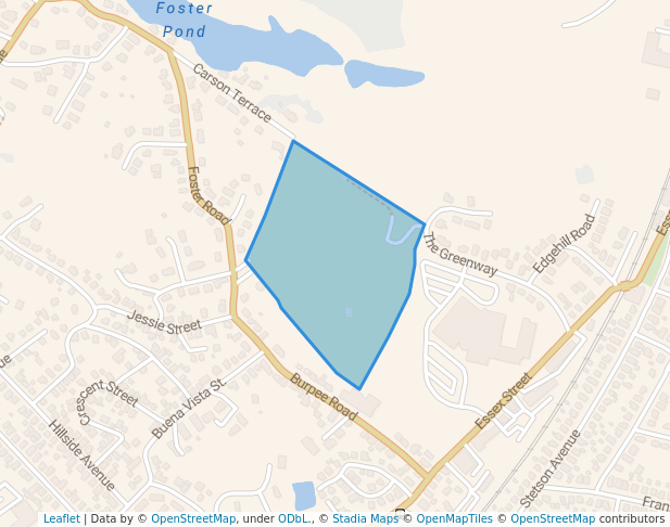 walking in Jackson Park map in Swampscott