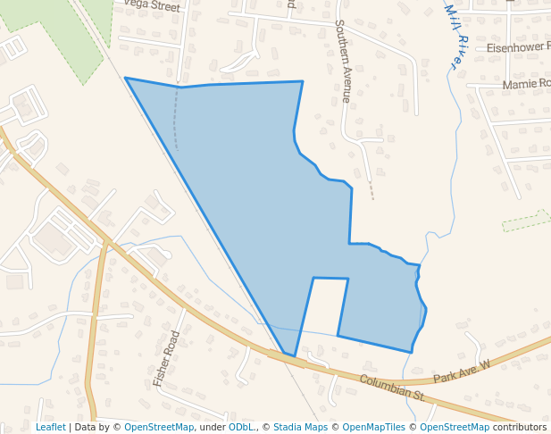 walking in Millstone Conservation Area map in Weymouth