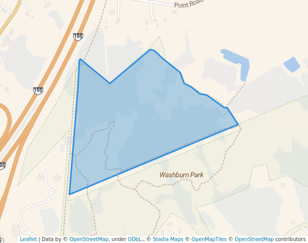 walking in Washburn Park map in Marion