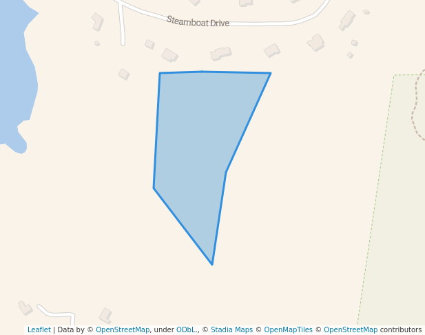 walking in Crowders Woodlot map in Marshfield