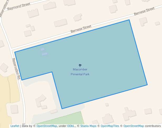 walking in Macomber Pimental Park map in Fairhaven