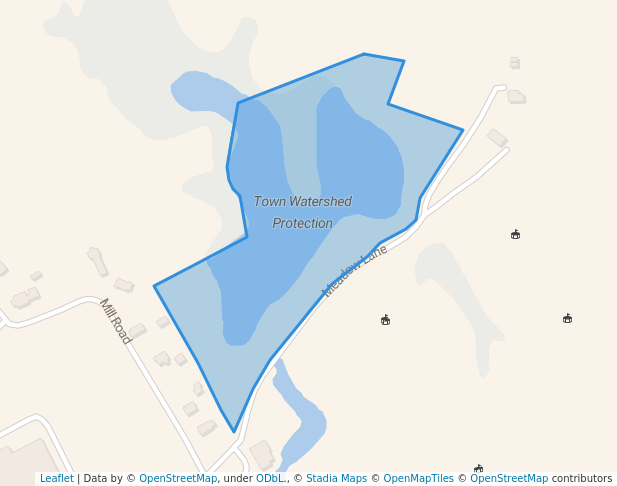 walking in Town Watershed Protection map in Fairhaven