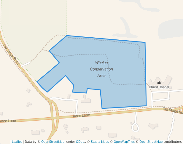 walking in Whelan Conservation Area map in Barnstable