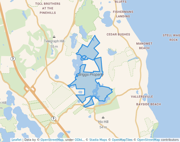 walking in Briggs Property map in Plymouth
