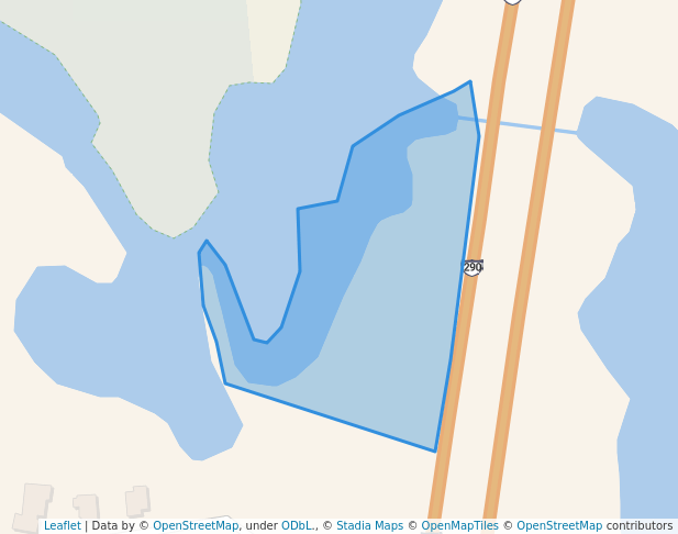 walking in Leesville Pond map in Auburn