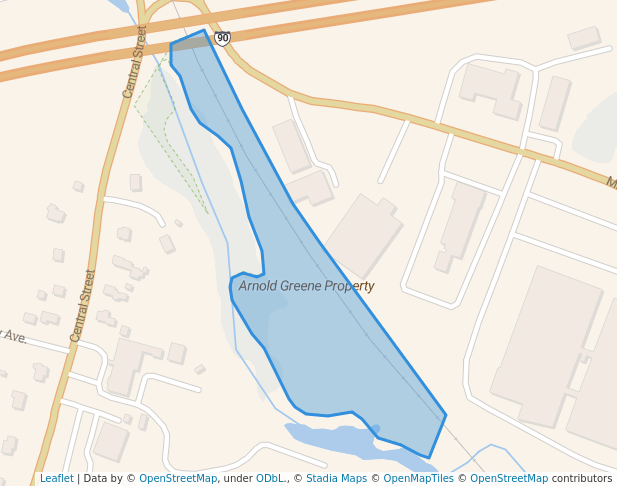 walking in Arnold Greene Property map in Auburn