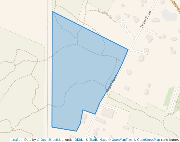 walking in Clifton Broyer Conservation Area map in Bourne