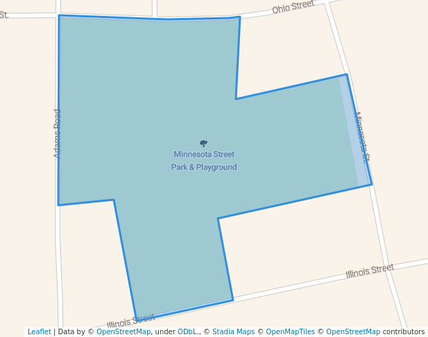 walking in Minnesota Street Park & Playground map in Eagle River