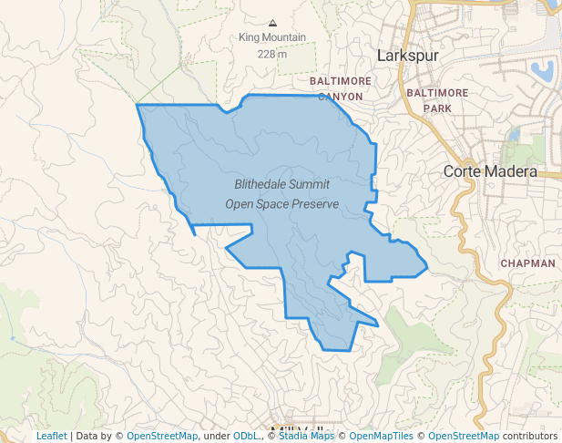 Blithedale Summit Open Space Preserve
