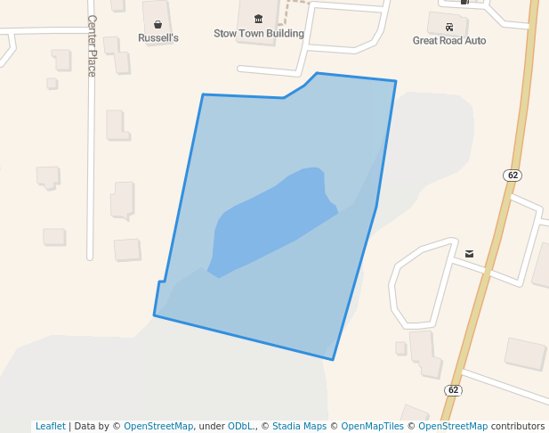 walking in Susan Lawerence Land map in Stow