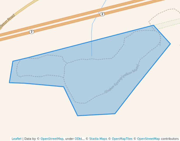 walking in Shaker Springhouse map in Harvard
