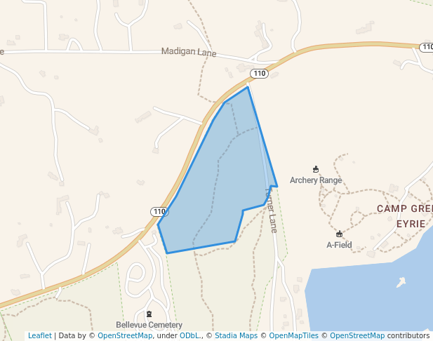 walking in W Smith Land & Tufts Land 2 map in Harvard