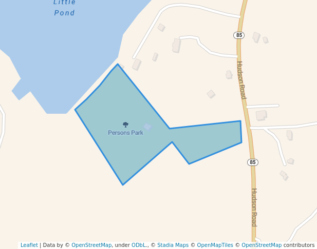 walking in Persons Park map in Bolton