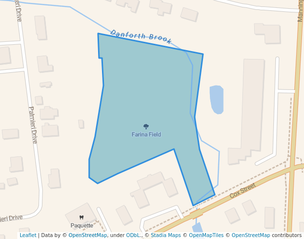 walking in Farina Field map in Hudson