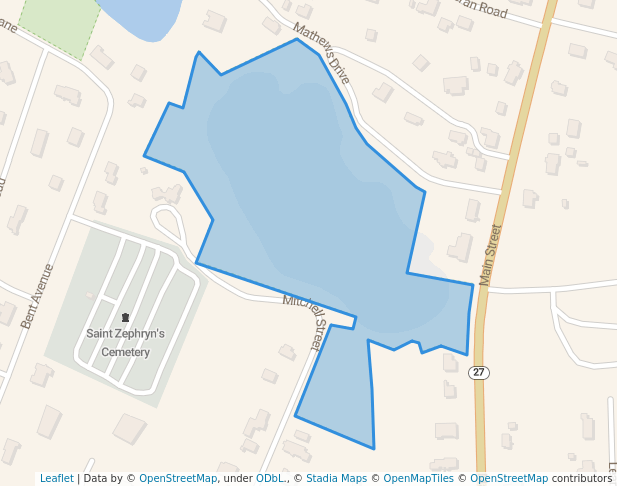 walking in Dudley Pond map in Wayland