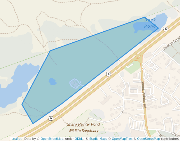 walking in Clapps Pond & Evans Field map in Provincetown
