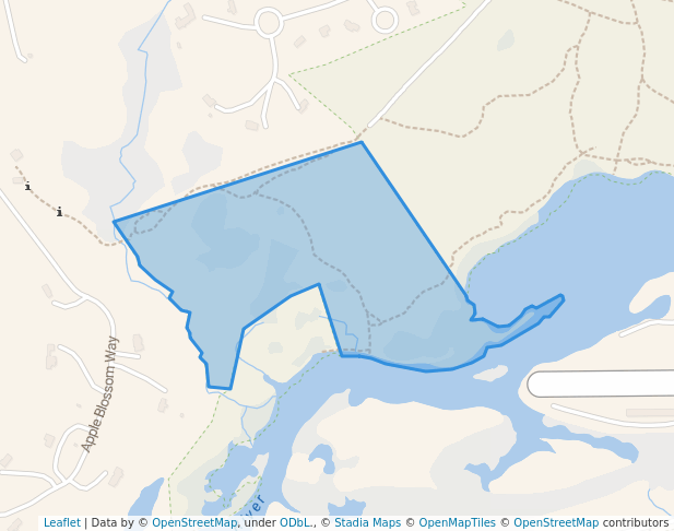 walking in Rising/Cohen map in Stow