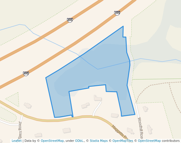 walking in Haggets Pond Conservation Area map in Andover