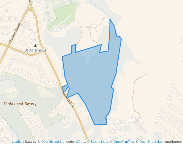 walking in South Cedar Swamp map in Reading