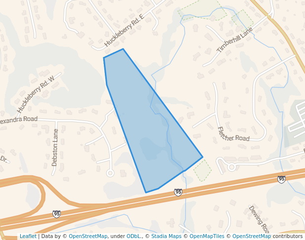 walking in Lynn Conservation Land map in Lynnfield
