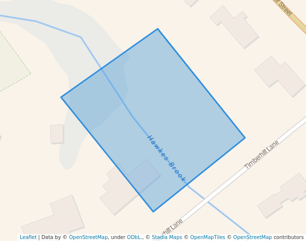 walking in Timberhill Lane Cons. Land map in Lynnfield