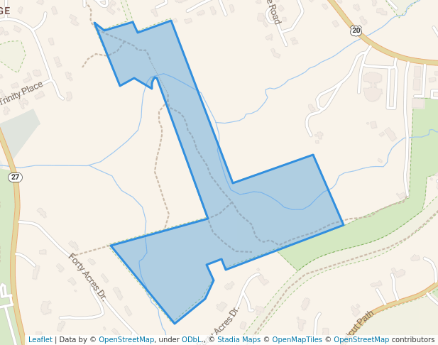 walking in Sears Land map in Wayland