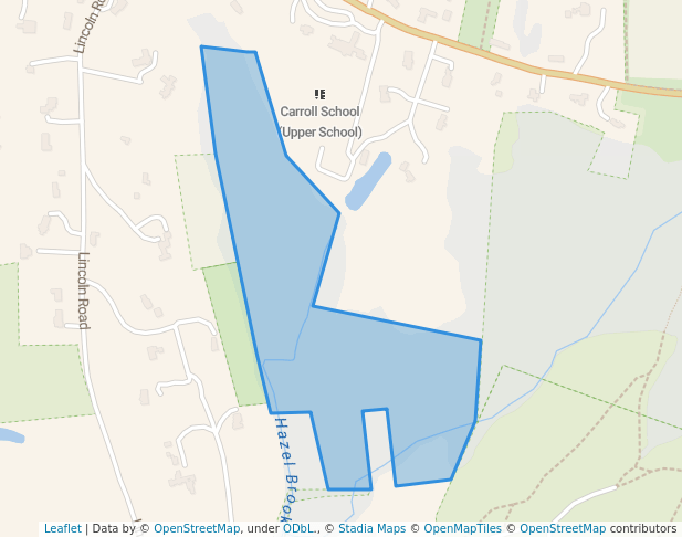 walking in Plimpton map in Wayland