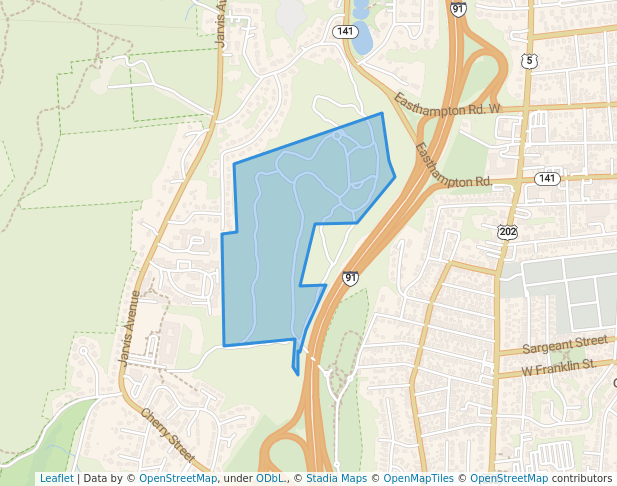 walking in Community Field map in Holyoke