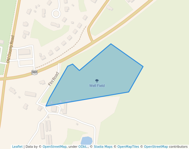 walking in Well Field map in Holyoke