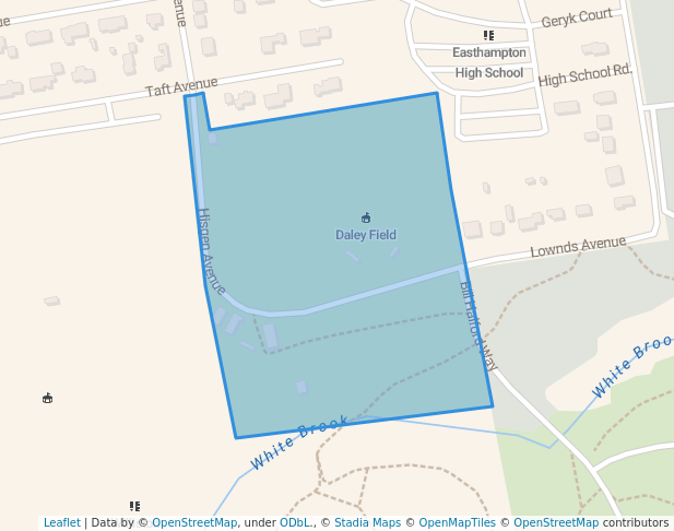 walking in Daley Field map in Easthampton