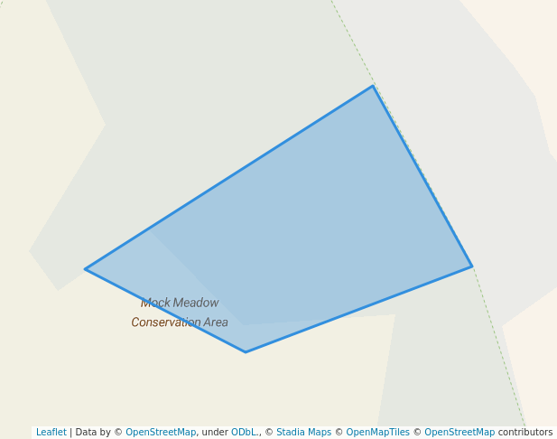 walking in Manning Conservation Land map in Billerica