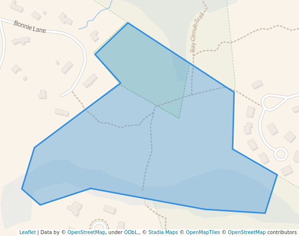 walking in Town of Tewksbury Conservation Land map in Tewksbury