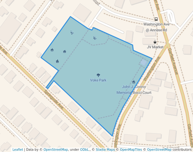 walking in Voke Park map in Chelsea