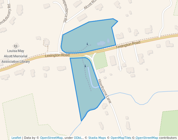 walking in Minute Man National Historical Park map in Concord