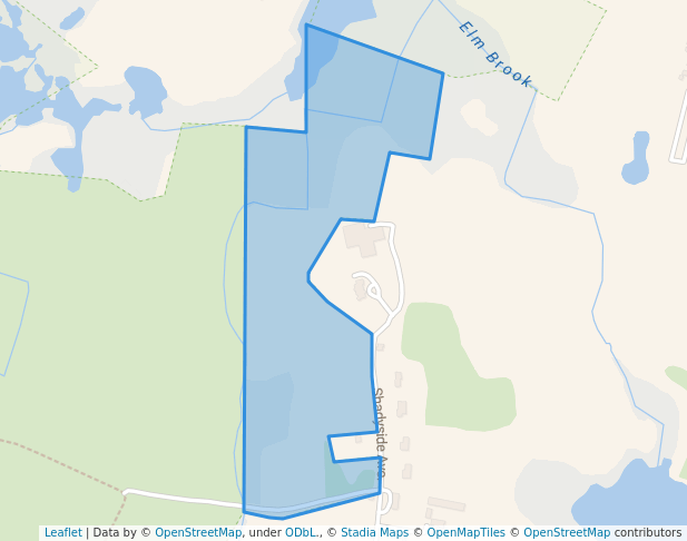 walking in Kaveski Farm map in Concord