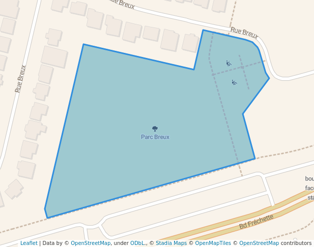 walking in Parc Breux map in Chambly