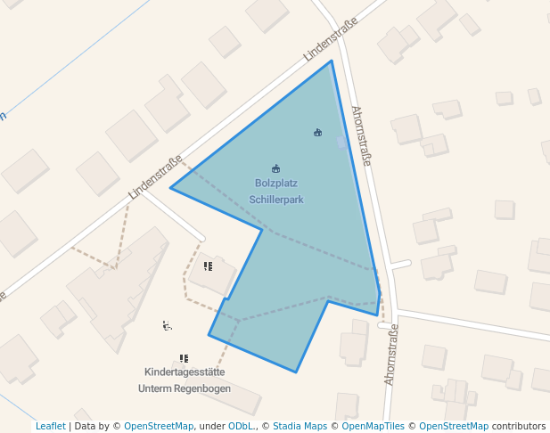 walking in Schillerpark map in Schöneiche bei Berlin