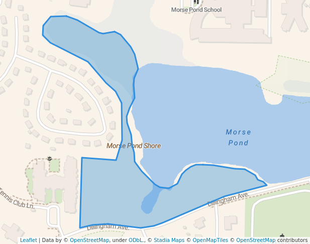 walking in Morse Pond Shore map in Falmouth