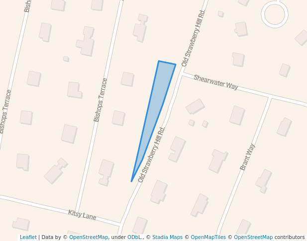 walking in Old Strawberry Hill map in Barnstable