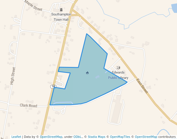 walking in Conant Park map in Southampton