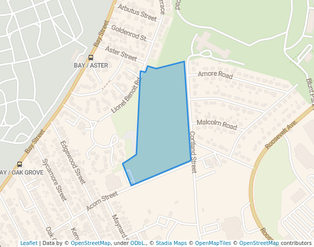 walking in Acorn Park map in Springfield