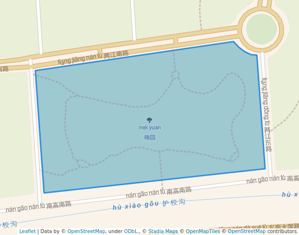 walking in 梅园 map in Nan Jing Shi