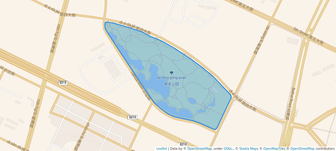 walking in 泰丰公园 map in Tianjin