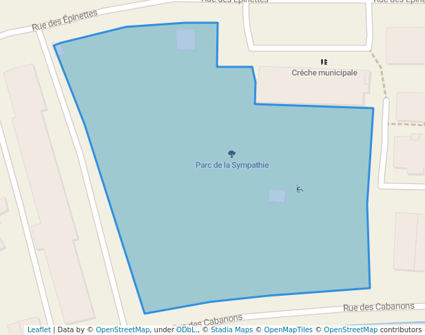 walking in Parc de la Sympathie map in Digne-les-Bains