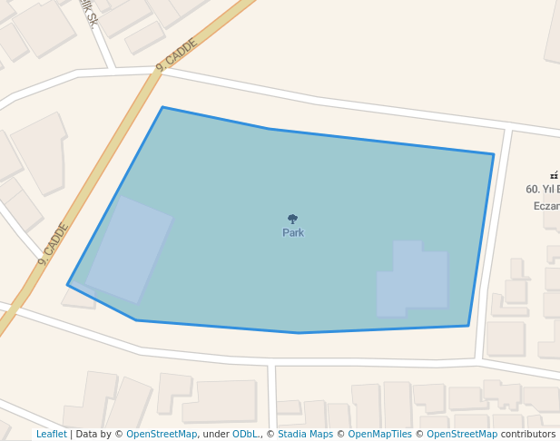 walking in Park map in Gaziantep