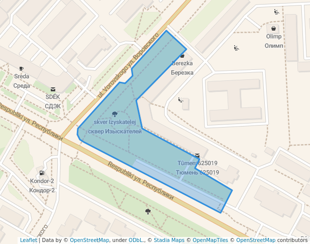 сквер Изыскателей