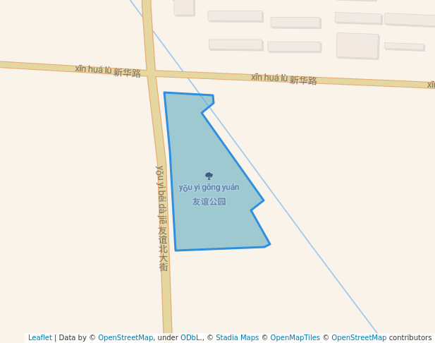 walking in 友谊公园 map in Shi Jia Zhuang Shi